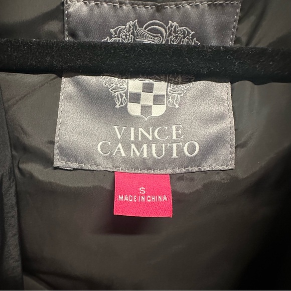 Vince Camuto Black Quilted Hooded Vest - Picture 3 of 13